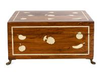 A Federal Style Bone-Inlaid Fruitwood Document Box
