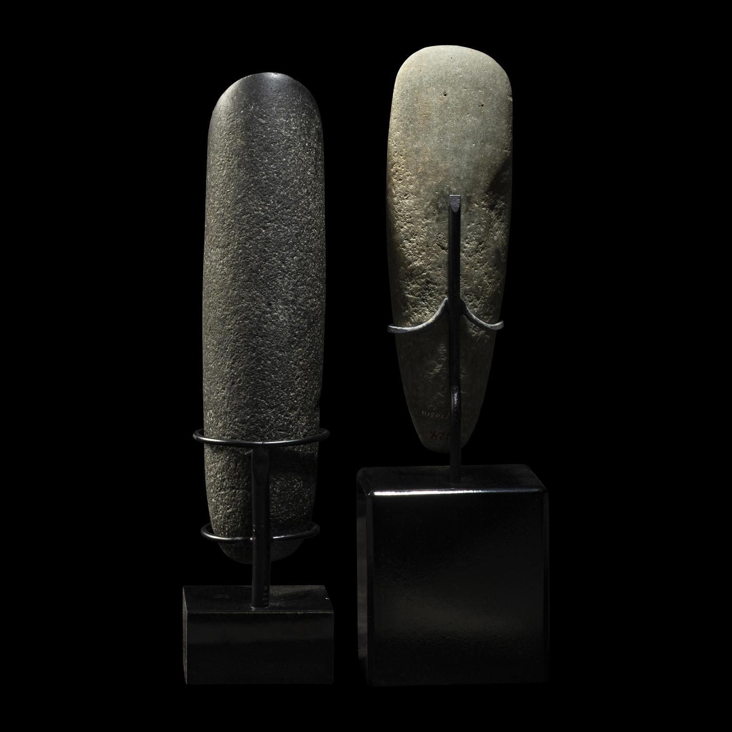 Two Mesolithic Stone Round-Butted Axes