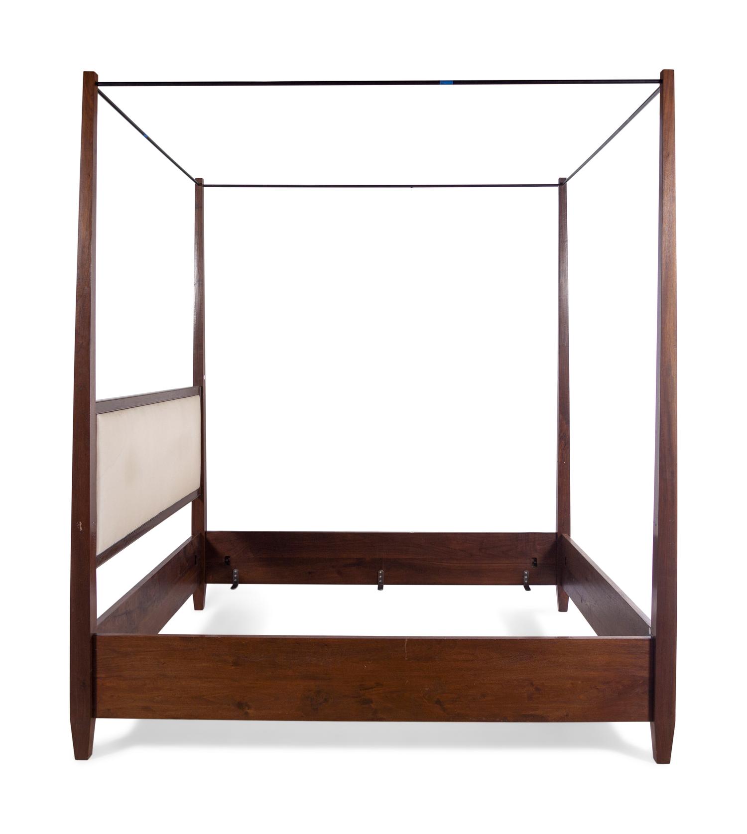 A Custom Walnut Poster Bed
