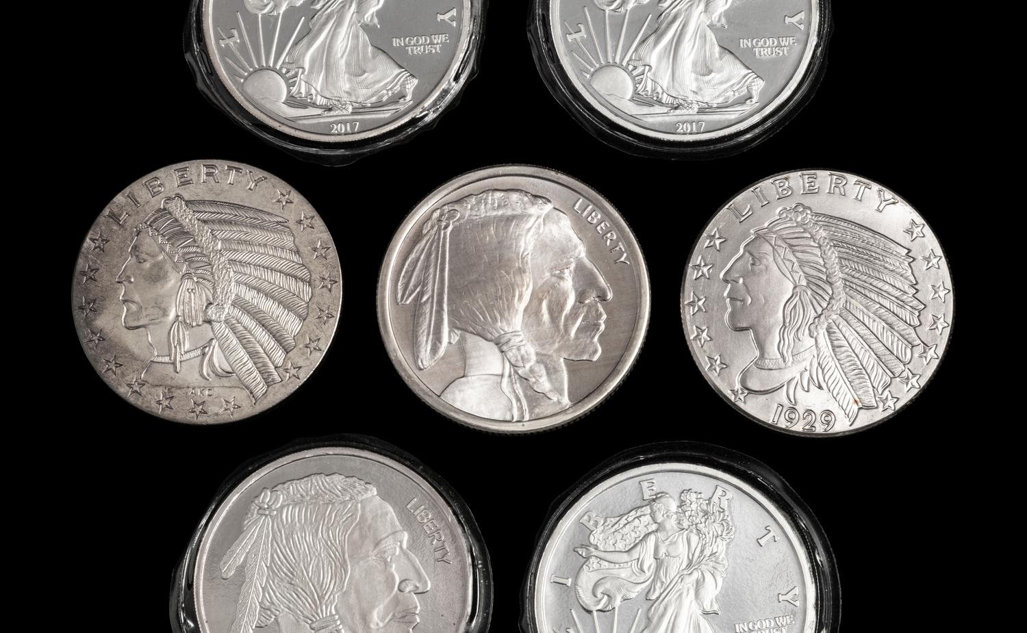 [PRIVATE ISSUE] Seven 5 Troy Oz. Silver Rounds