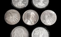 [PRIVATE ISSUE] Seven 5 Troy Oz. Silver Rounds