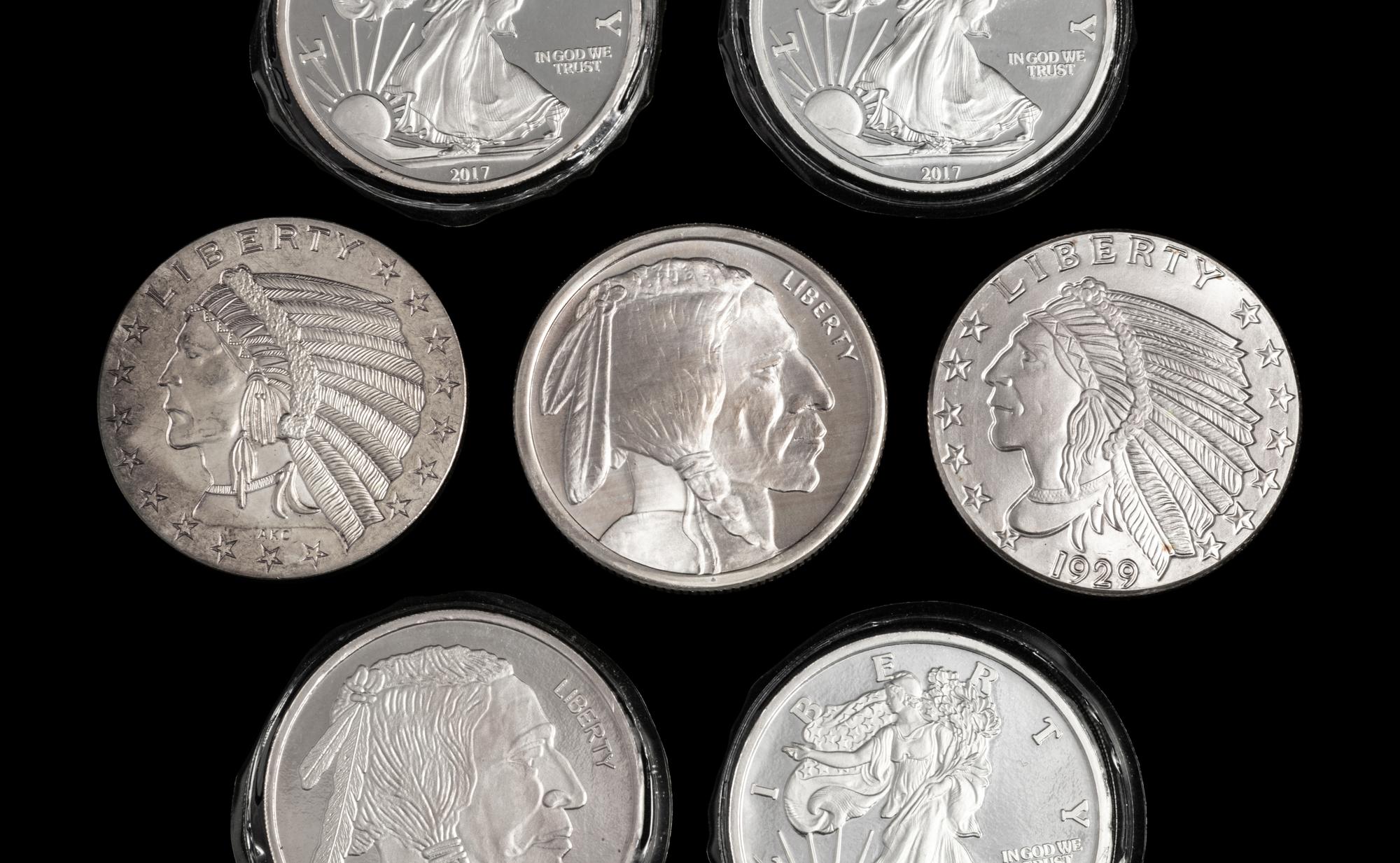 [PRIVATE ISSUE] Seven 5 Troy Oz. Silver Rounds