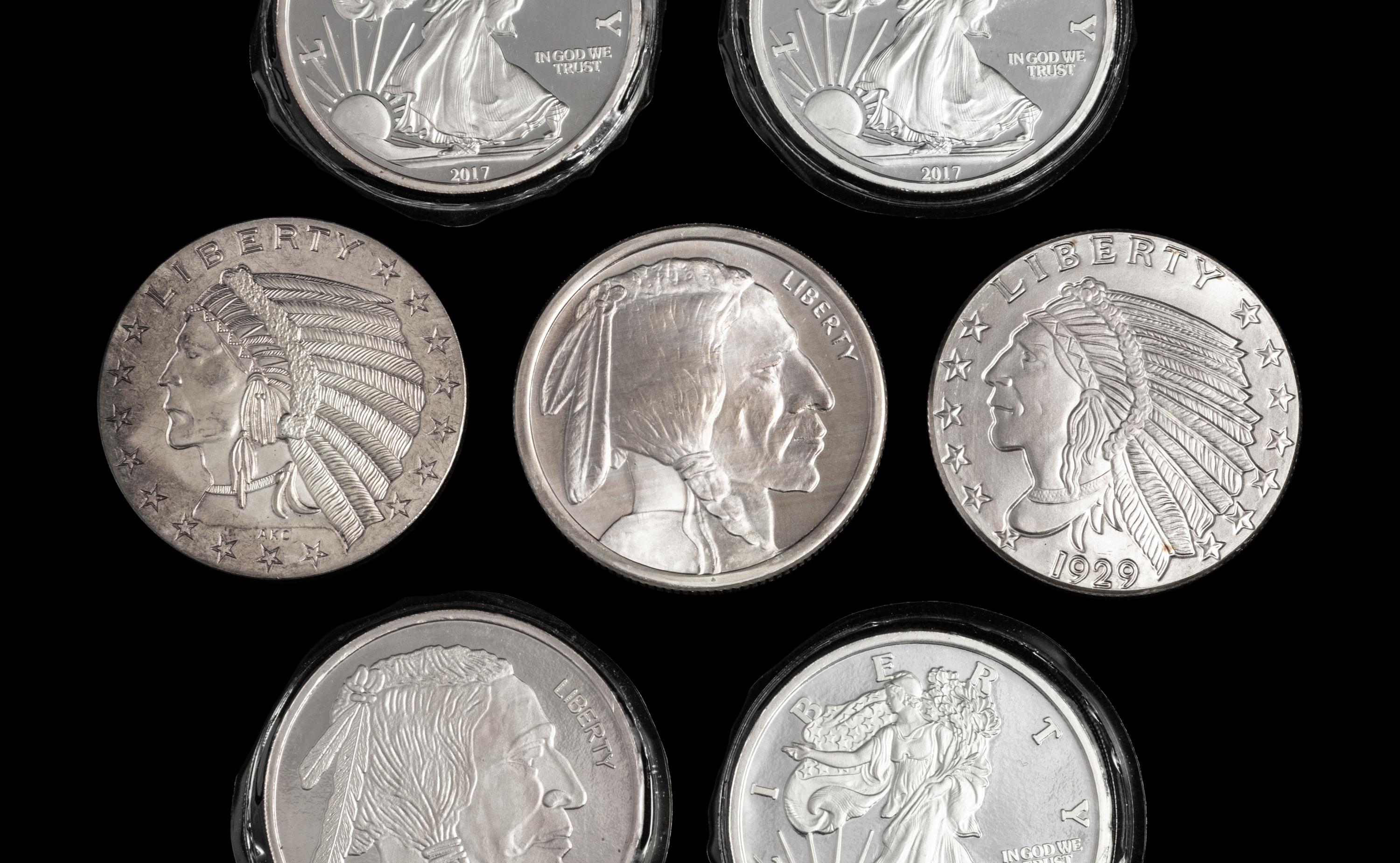 [PRIVATE ISSUE] Seven 5 Troy Oz. Silver Rounds