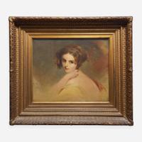 Attributed to Thomas Sully (1783-1872) Portrait of Actress Fanny Kemble (1809-1893) as Beatrice