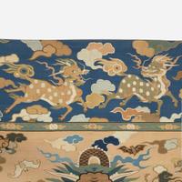 A large kesi tapestry "Dragons" panel
