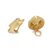 EVE ALFILLÉ, YELLOW GOLD AND GEMSTONE EARCLIPS