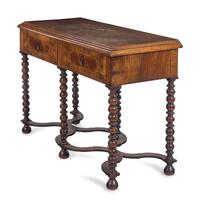 A William and Mary Style Walnut and Marquetry Console Table