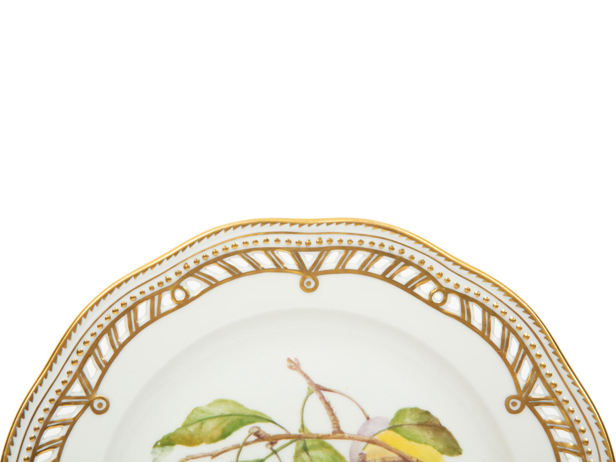 Two Royal Copenhagen Flora Danica Porcelain Table Articles