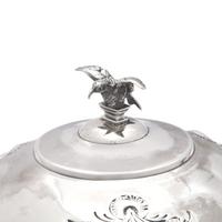 Two Silver Covered Butter Dishes