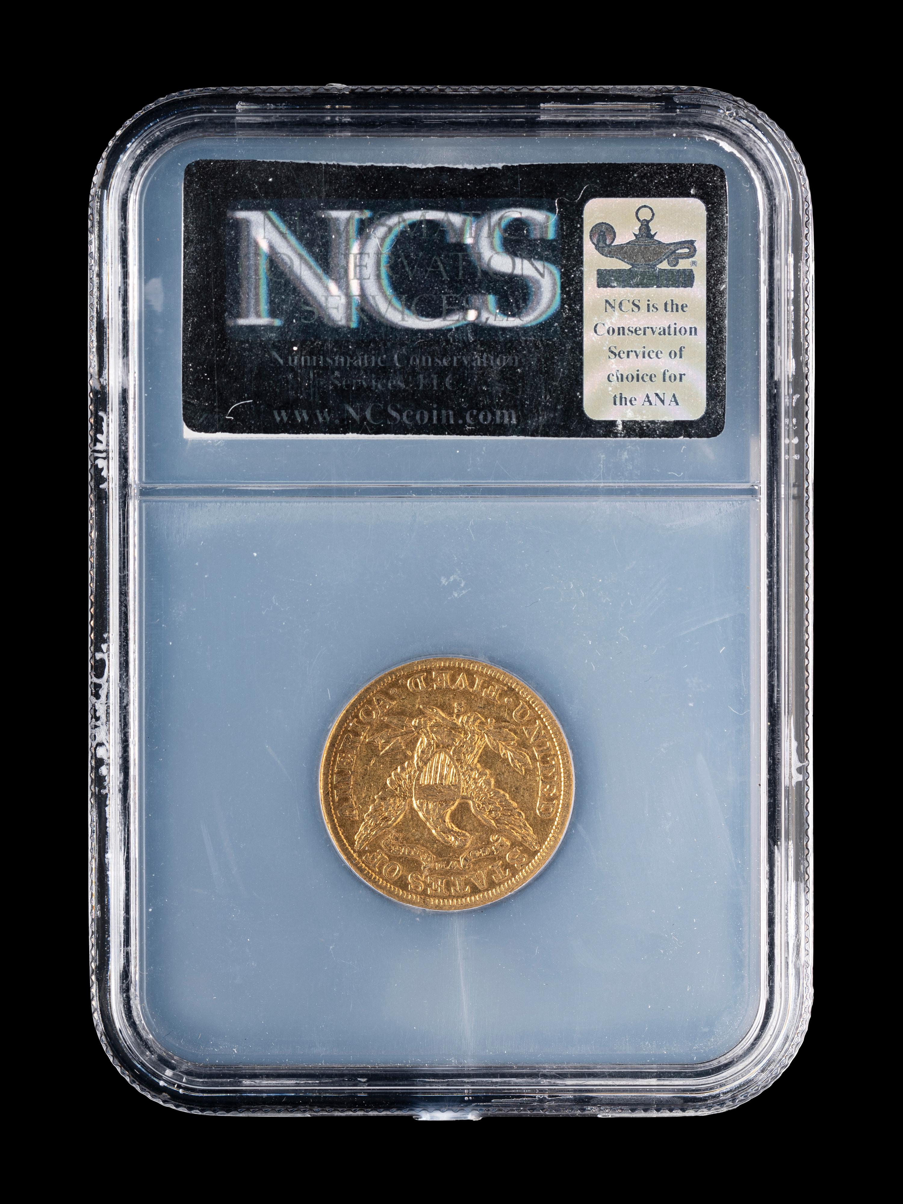 An 1885-S Liberty Head $5 Gold Coin