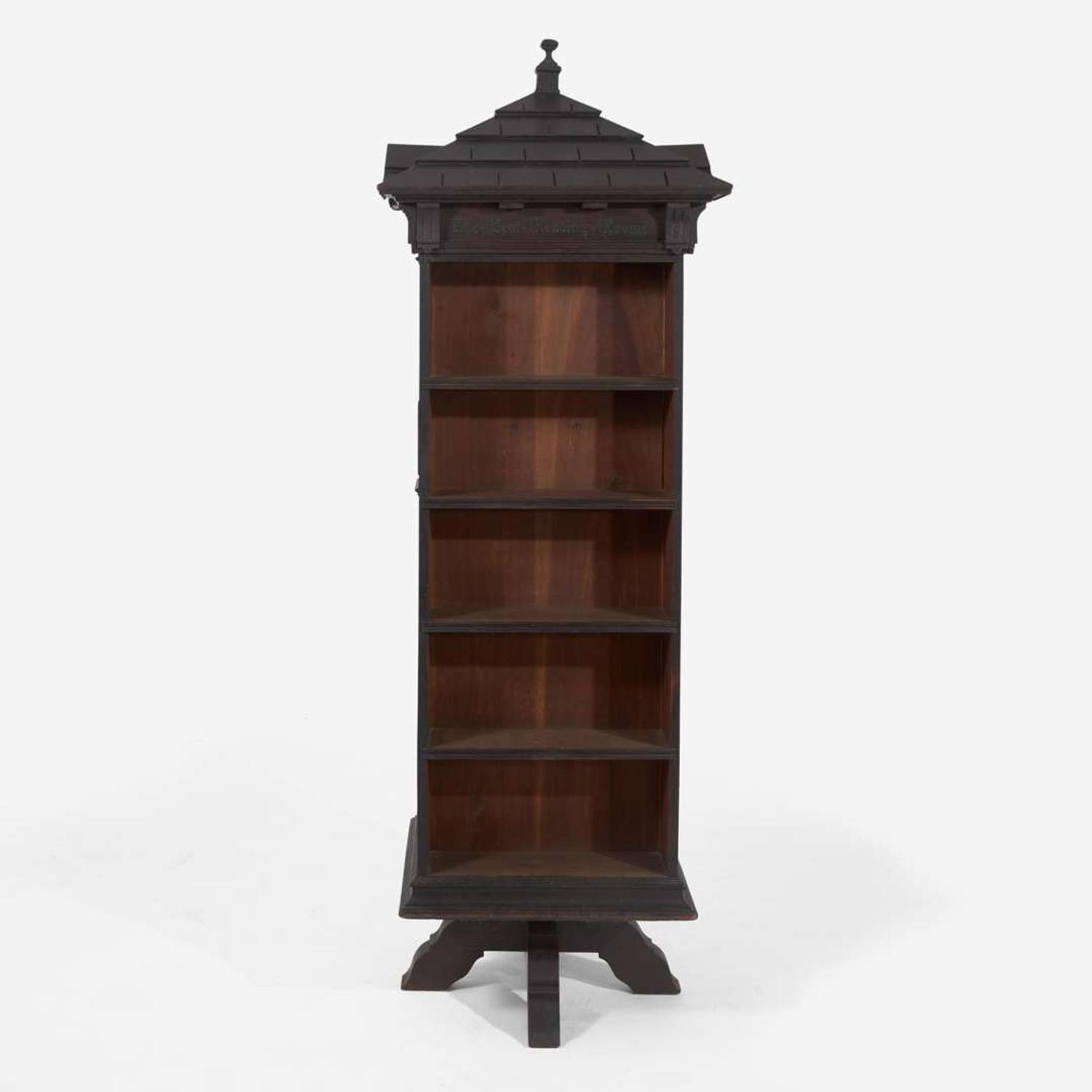 Seymour Easton (British, 1859-1916) "Tabard Inn Library" Revolving Bookcase, circa 1902