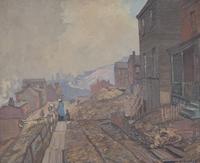 Edward Willis Redfield (American, 1869-1965) — Overlooking Soho, Pittsburgh , 1918