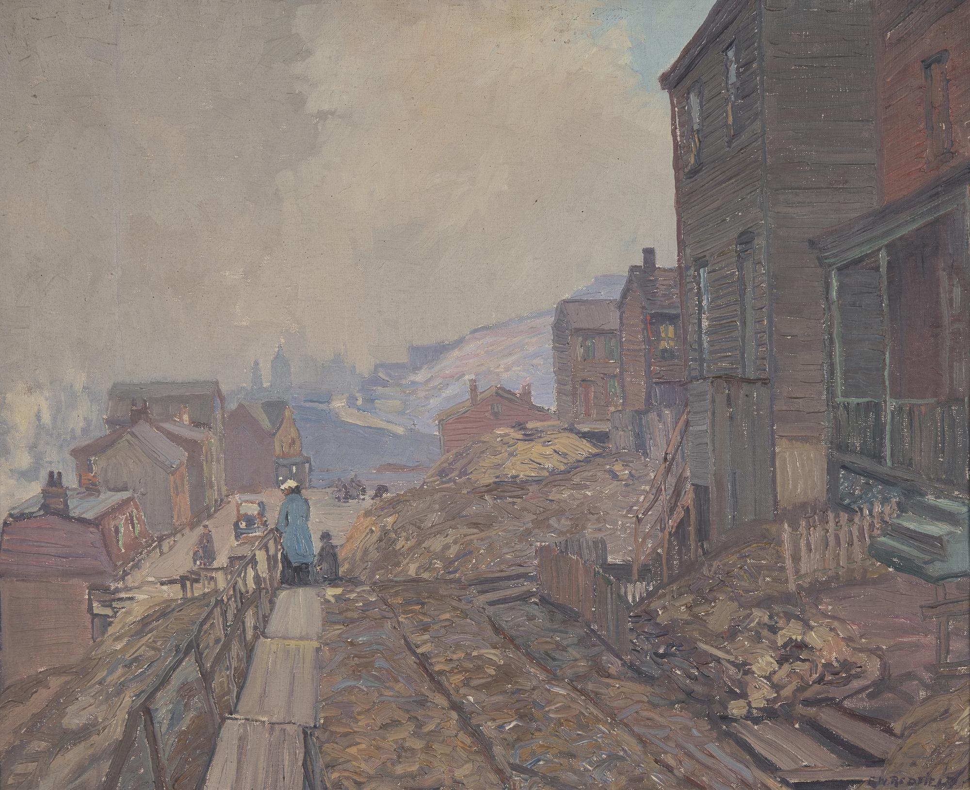 Edward Willis Redfield (American, 1869-1965) — Overlooking Soho, Pittsburgh , 1918