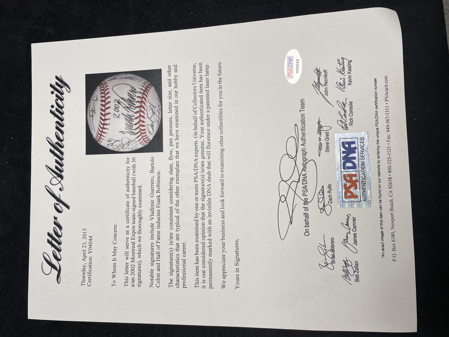 A Large Group of Assorted 1970s-2000s Montreal Expos Team Signed Autograph Baseballs,