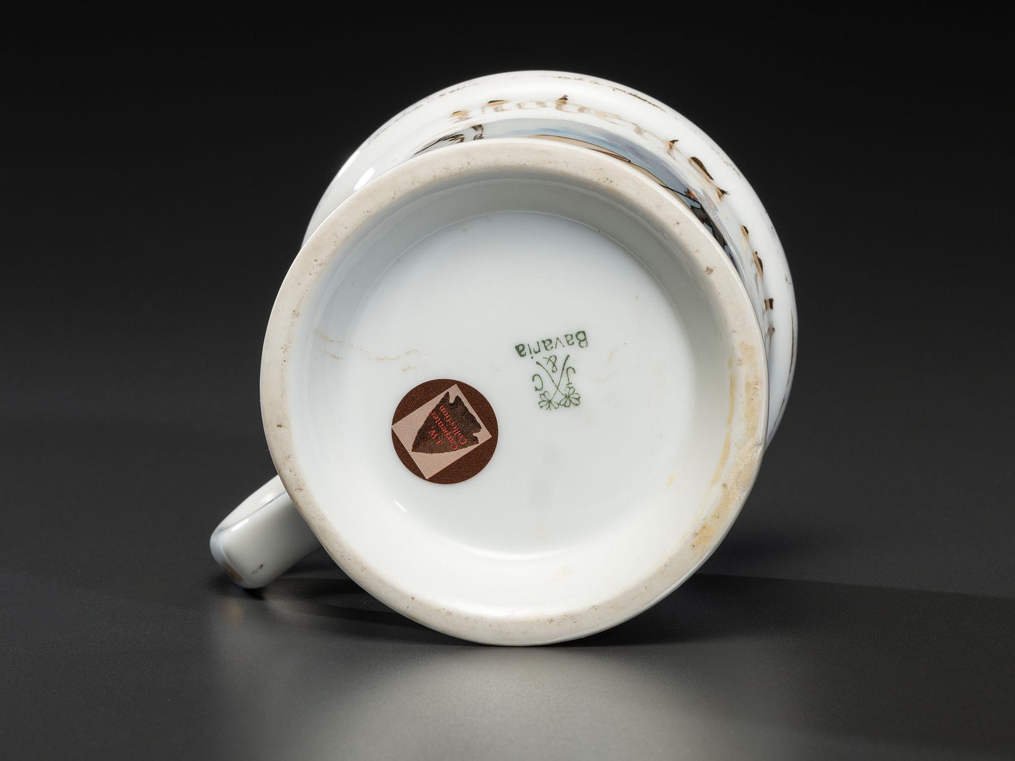 A Foundry Worker's Porcelain Occupational Shaving Mug