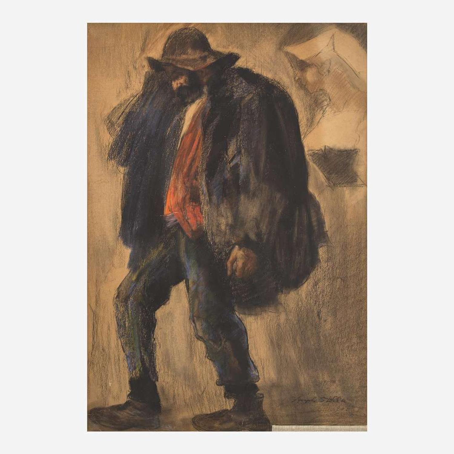 Joseph Stella (American, 1877-1946) The Tired Man
