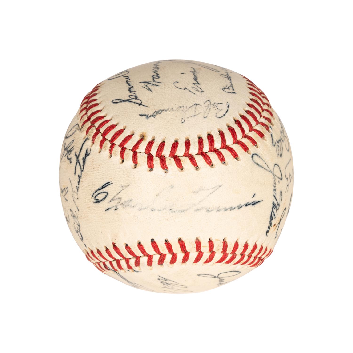 A Group of Signed Autograph Baseballs and One Signed Autograph Softball,