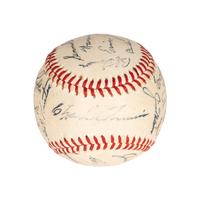 A Group of Signed Autograph Baseballs and One Signed Autograph Softball,