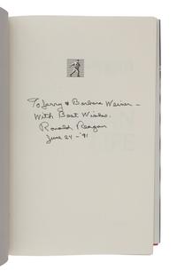 REAGAN, Ronald (1911-2004). An American Life . New York: Simon and Schuster, 1990.
