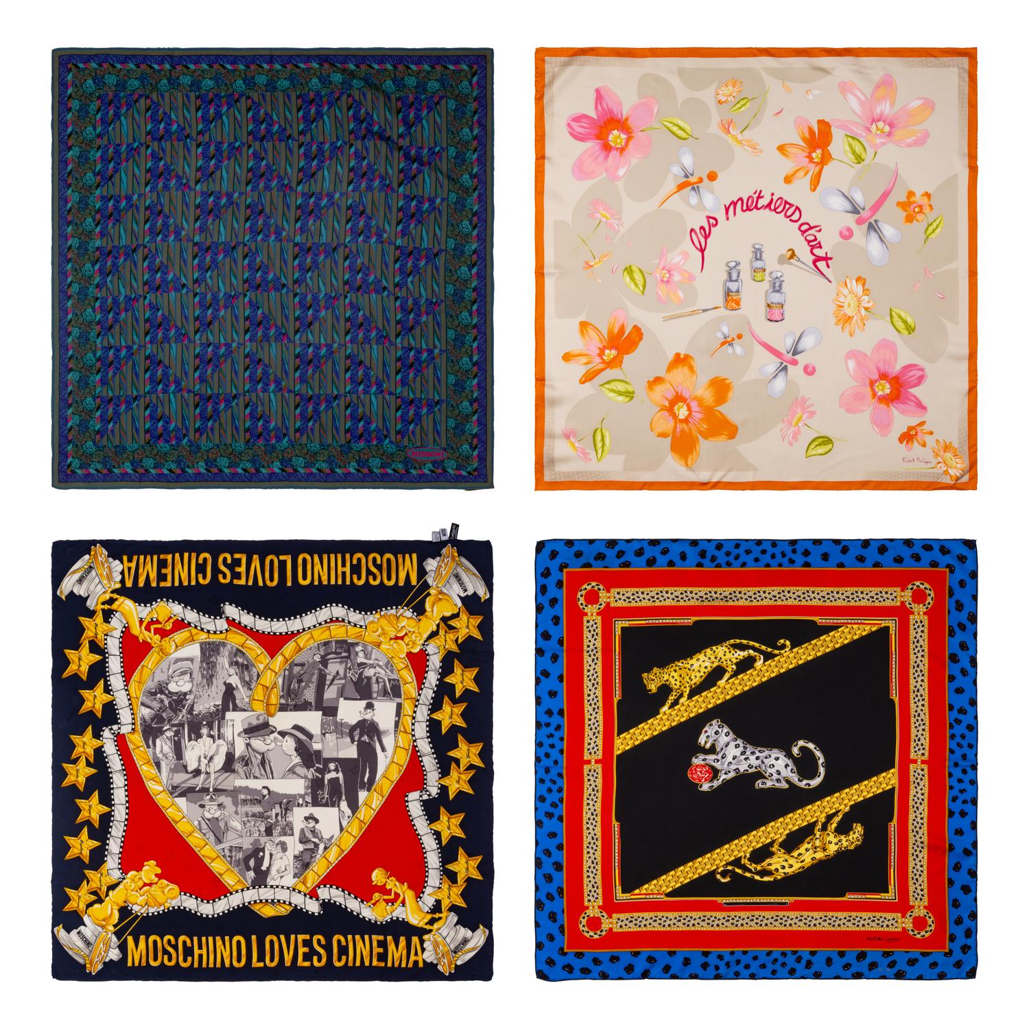 Four Designer Scarves