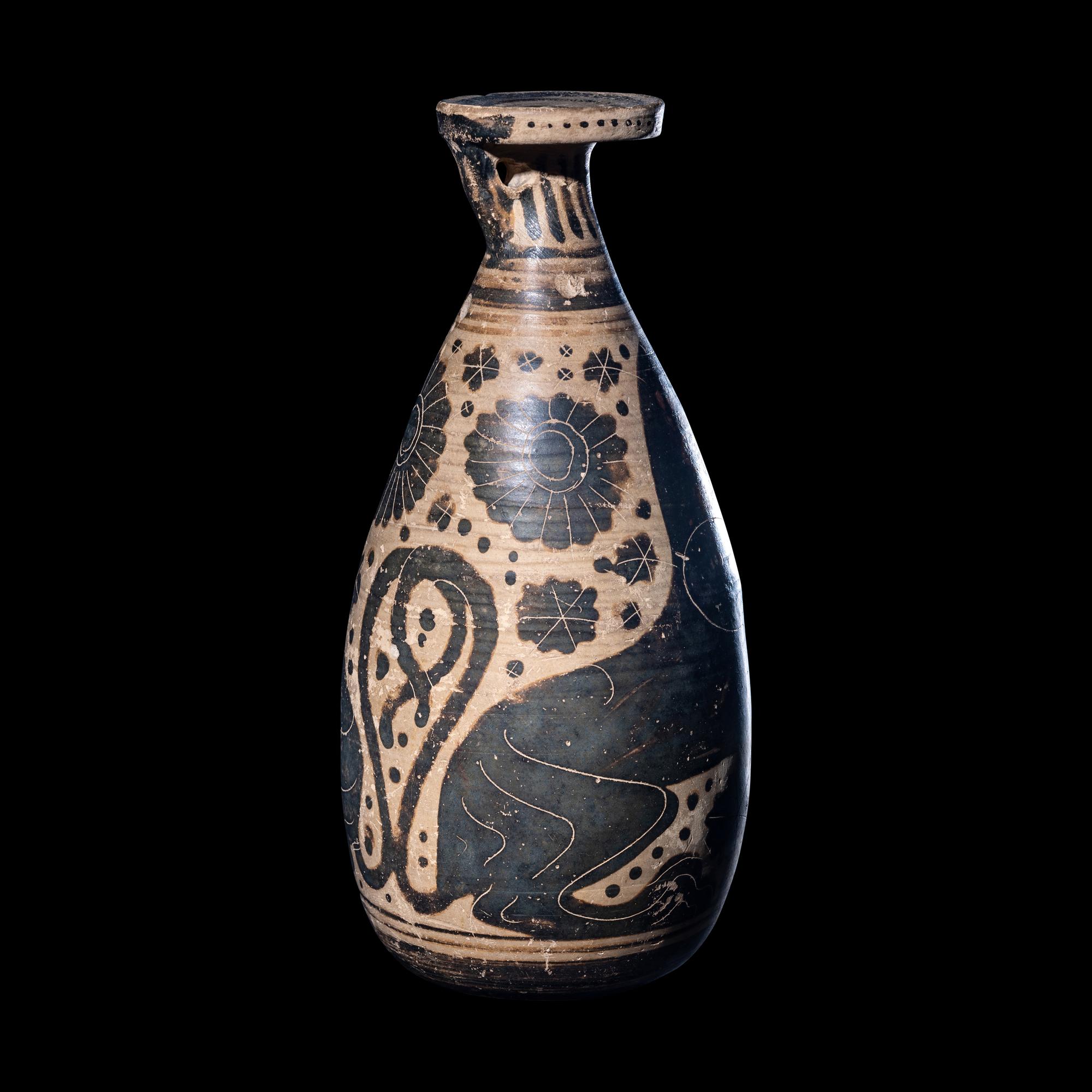 A Corinthian Black-Figured Alabastron