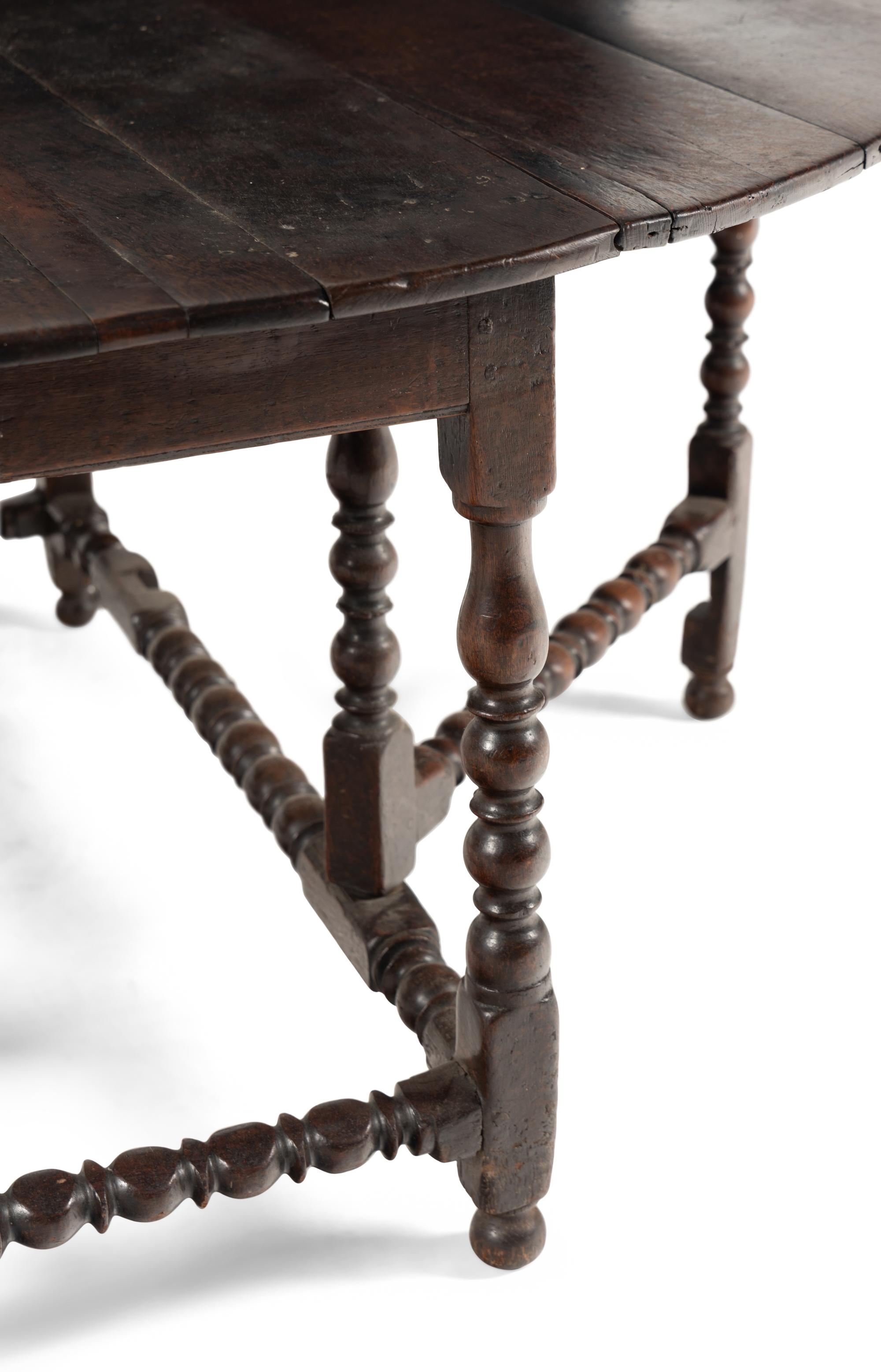 A William and Mary Drop-Leaf Table