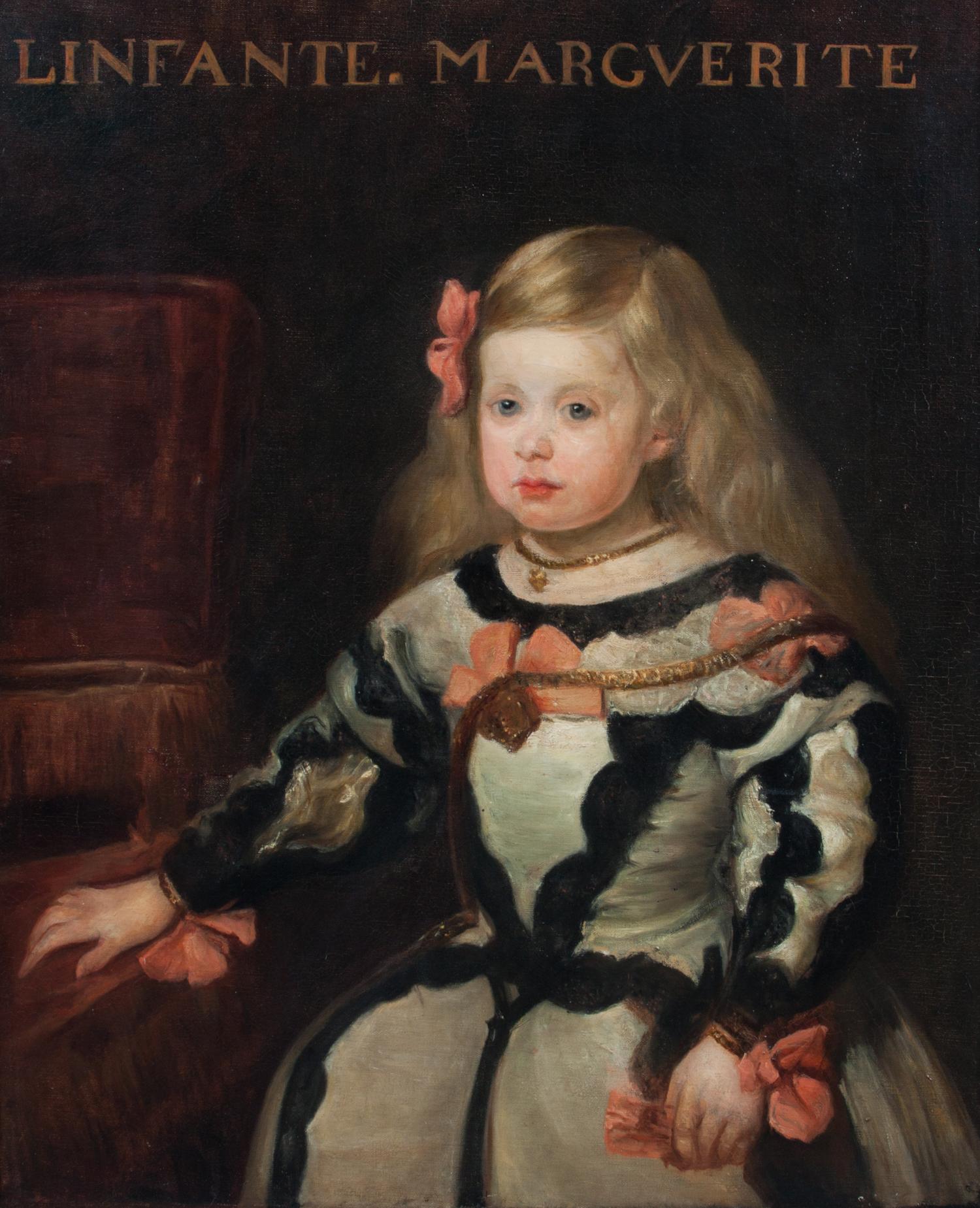 Continental School, (19th century), Linfante. Marguerite. (Portrait of a Young Girl)