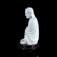 A Chinese blanc de Chine figure of Bodhidharma 德化瓷菩提达摩