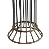 A Pair of Wrought Iron Columns 24" W x 16" D x 98.5" H — France, Mid-20th Century