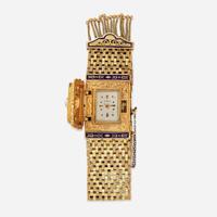A 14K Yellow Gold Victorian Revival Geneva Watch