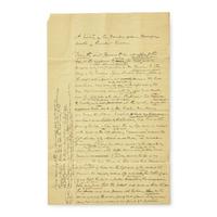[Presidential] [Lincoln, Abraham] Leale, Charles A. Autograph Document Recounting Lincoln's Assassination