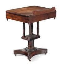A Classical Figured Mahogany Whimsical Side Table