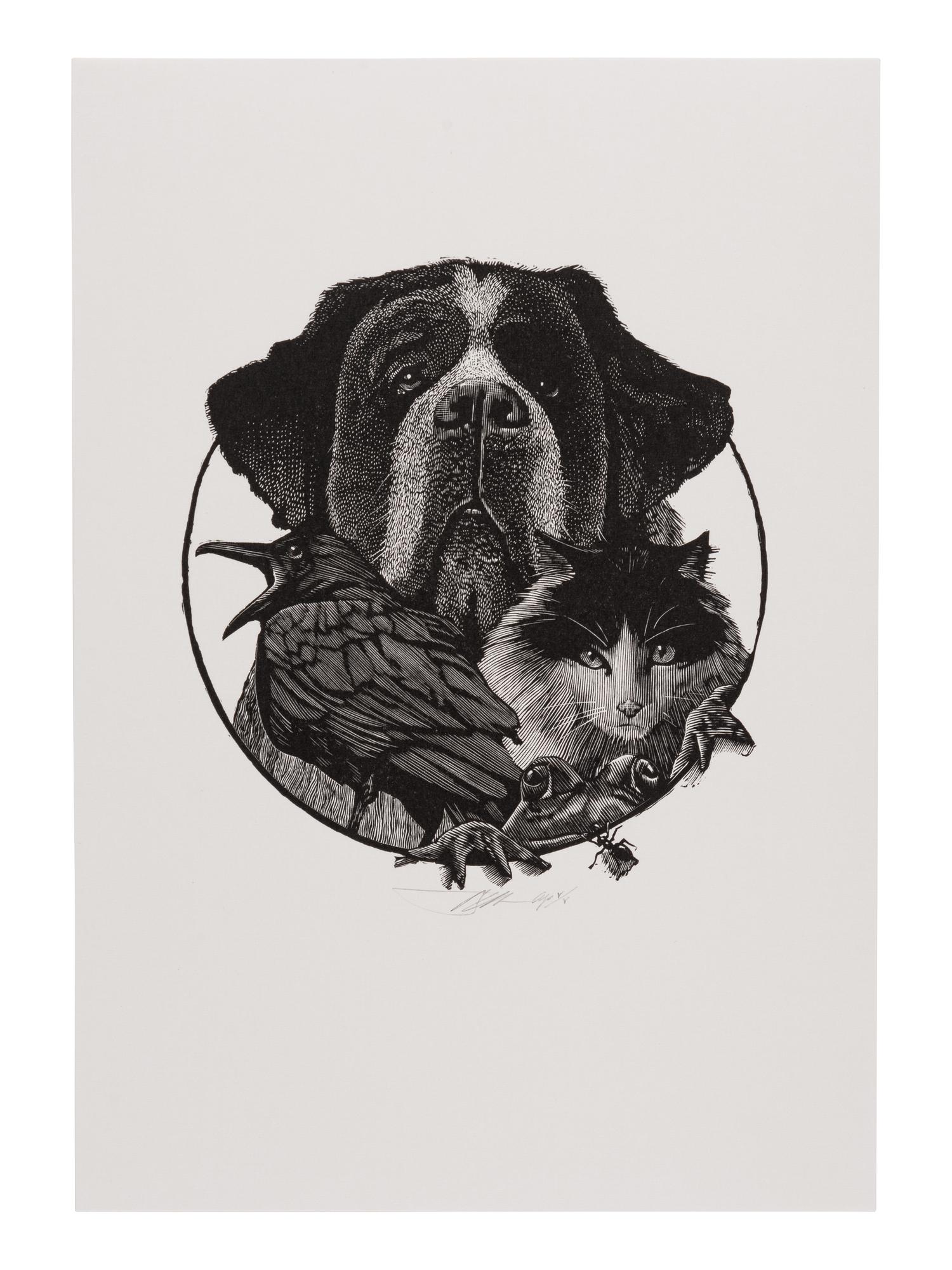 [MOSER, Barry, illustrator]. [CLEMENS, Samuel Langhorne (1835-1910)]. Mark Twain’s Book of Animals. Edited with Introduction, Afterward, & Notes by Shelley Fisher Fishkin. Illustrations by Barry Moser . Berkeley, CA: University of California Press, [2010].