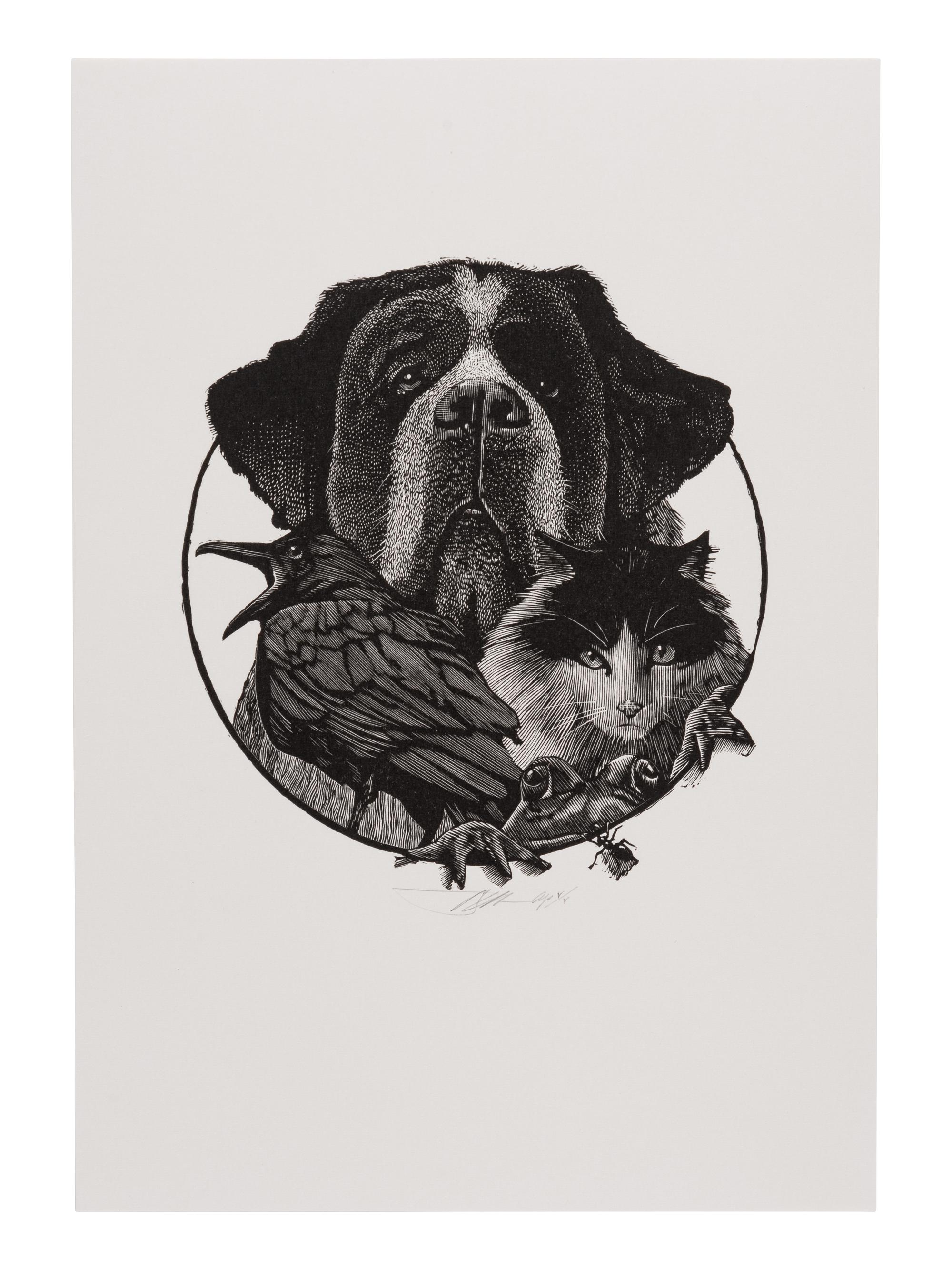 [MOSER, Barry, illustrator]. [CLEMENS, Samuel Langhorne (1835-1910)]. Mark Twain’s Book of Animals. Edited with Introduction, Afterward, & Notes by Shelley Fisher Fishkin. Illustrations by Barry Moser . Berkeley, CA: University of California Press, [2010].