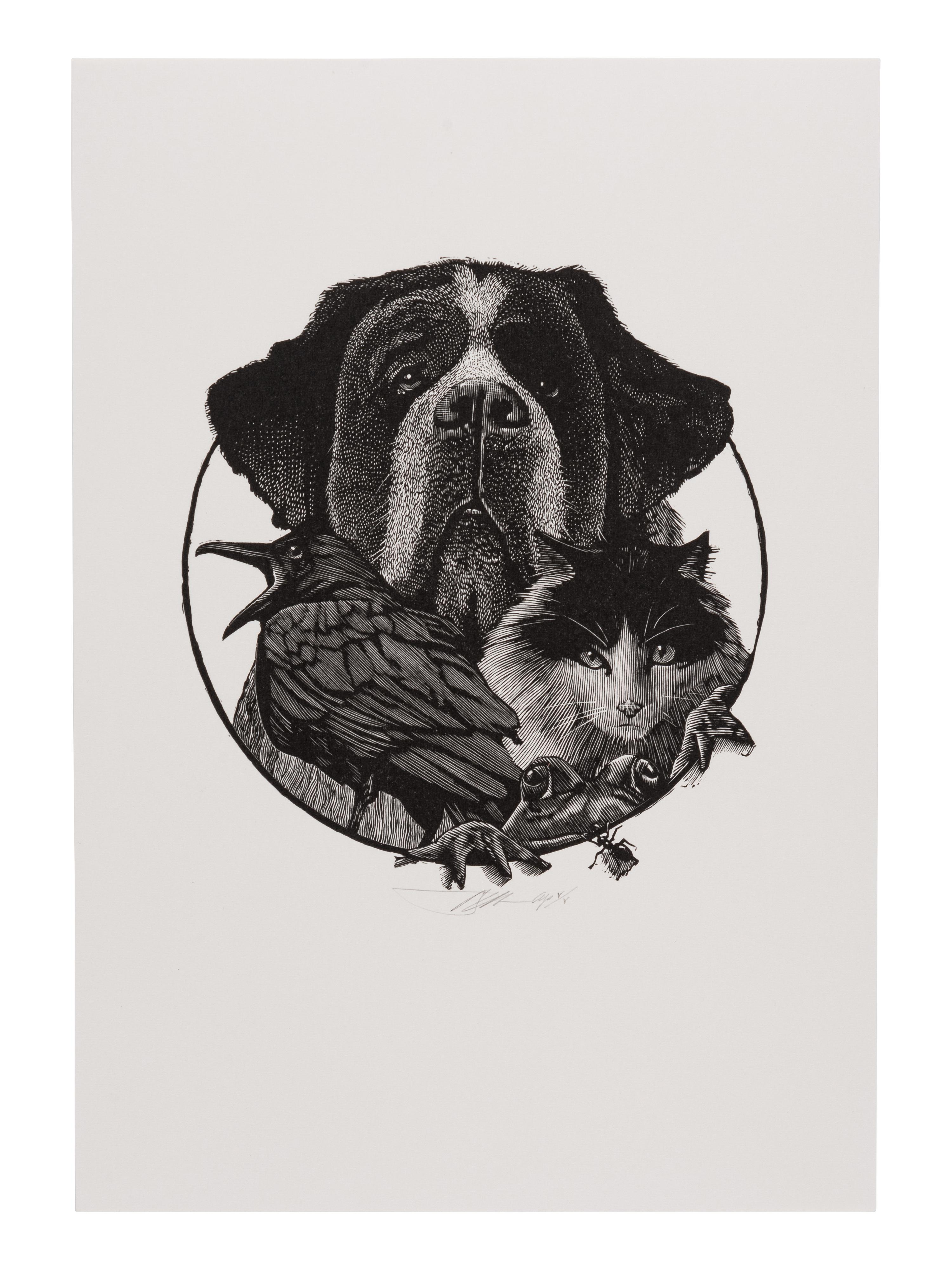 [MOSER, Barry, illustrator]. [CLEMENS, Samuel Langhorne (1835-1910)]. Mark Twain’s Book of Animals. Edited with Introduction, Afterward, & Notes by Shelley Fisher Fishkin. Illustrations by Barry Moser . Berkeley, CA: University of California Press, [2010].