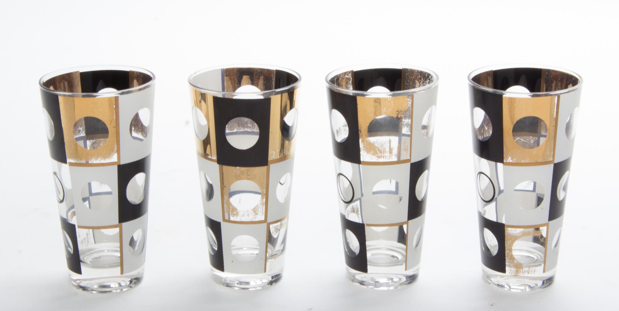 A Group of Glass Barware Height of tallest 5 5/8 inches. — LATE 20TH CENTURY