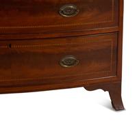 A George III Inlaid Mahogany Bowfront Chest of Drawers