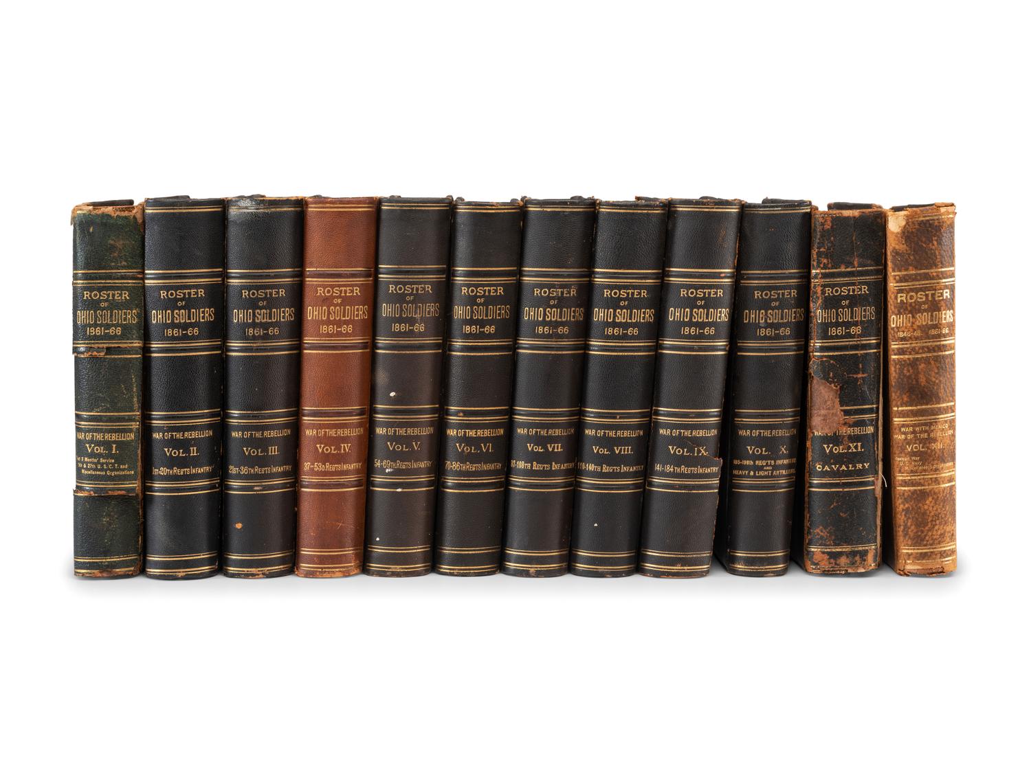 [CIVIL WAR - OHIO]. Official Roster of the Soldiers of the State of Ohio in the War of the Rebellion, 1861-1866 .