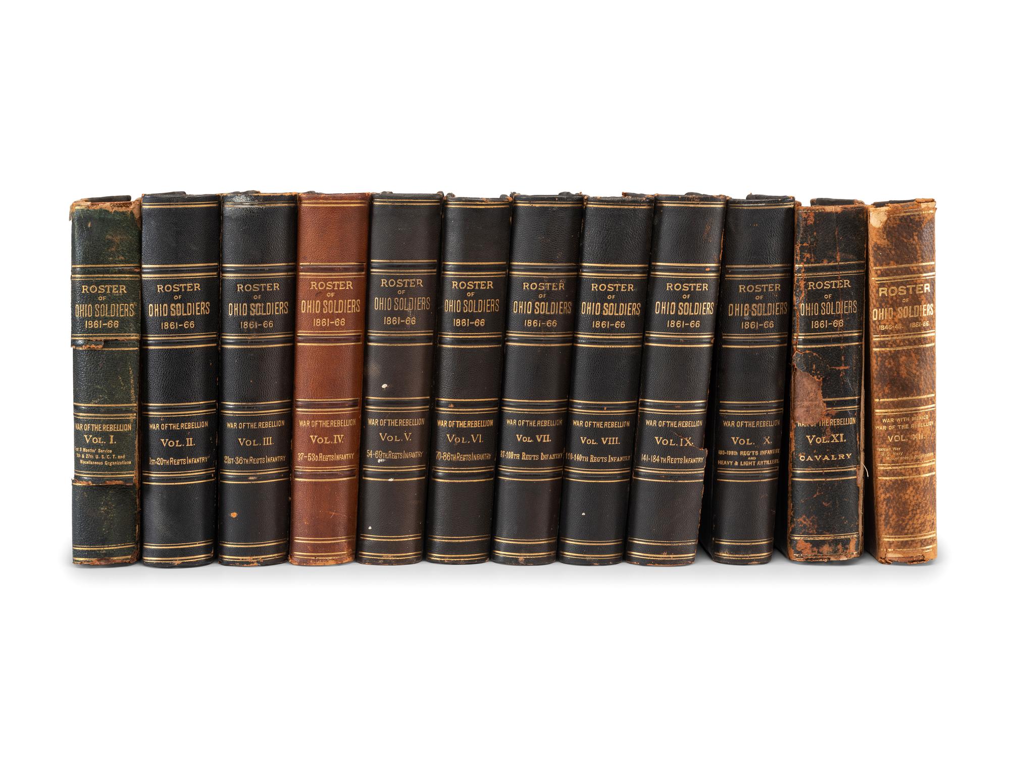 [CIVIL WAR - OHIO]. Official Roster of the Soldiers of the State of Ohio in the War of the Rebellion, 1861-1866 .