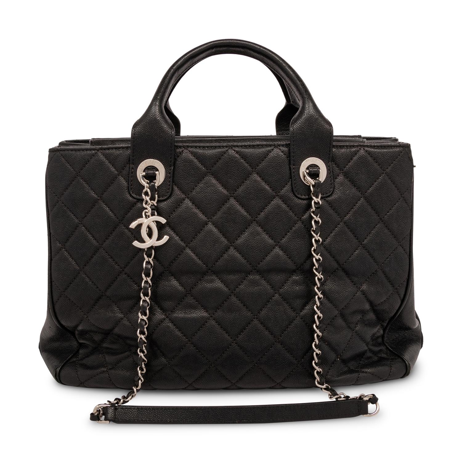 Chanel Black Quilted Caviar Tote, 2018