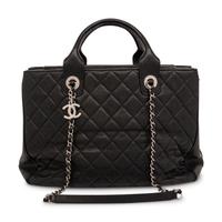 Chanel Black Quilted Caviar Tote, 2018