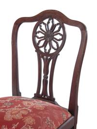 A Pair of George III Style Mahogany Side Chairs