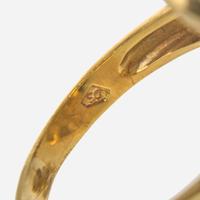 A Collection of Three Yellow Gold and Gemstone Rings