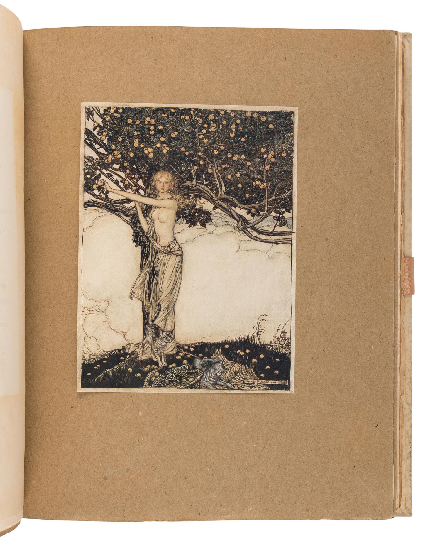 [RACKHAM, Arthur (1867-1939), illustrator]. WAGNER, Richard (1813-1883). [The Ring of the Niblung]. The Rhinegold & the Valkyrie. -- Siegfried & the Twilight of the Gods . Margaret Armour, translator. London and New York: William Heinemann and Doubleday Page & Co., 1910, 1911.