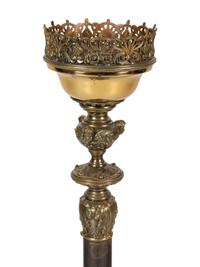 A Neoclassical Gilt Metal Pricket