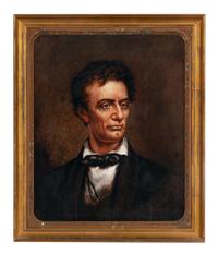 Charles Alfred Barry (American, 1830-1892) Abraham Lincoln: The Greek God, 1892 oil on canvas, framed