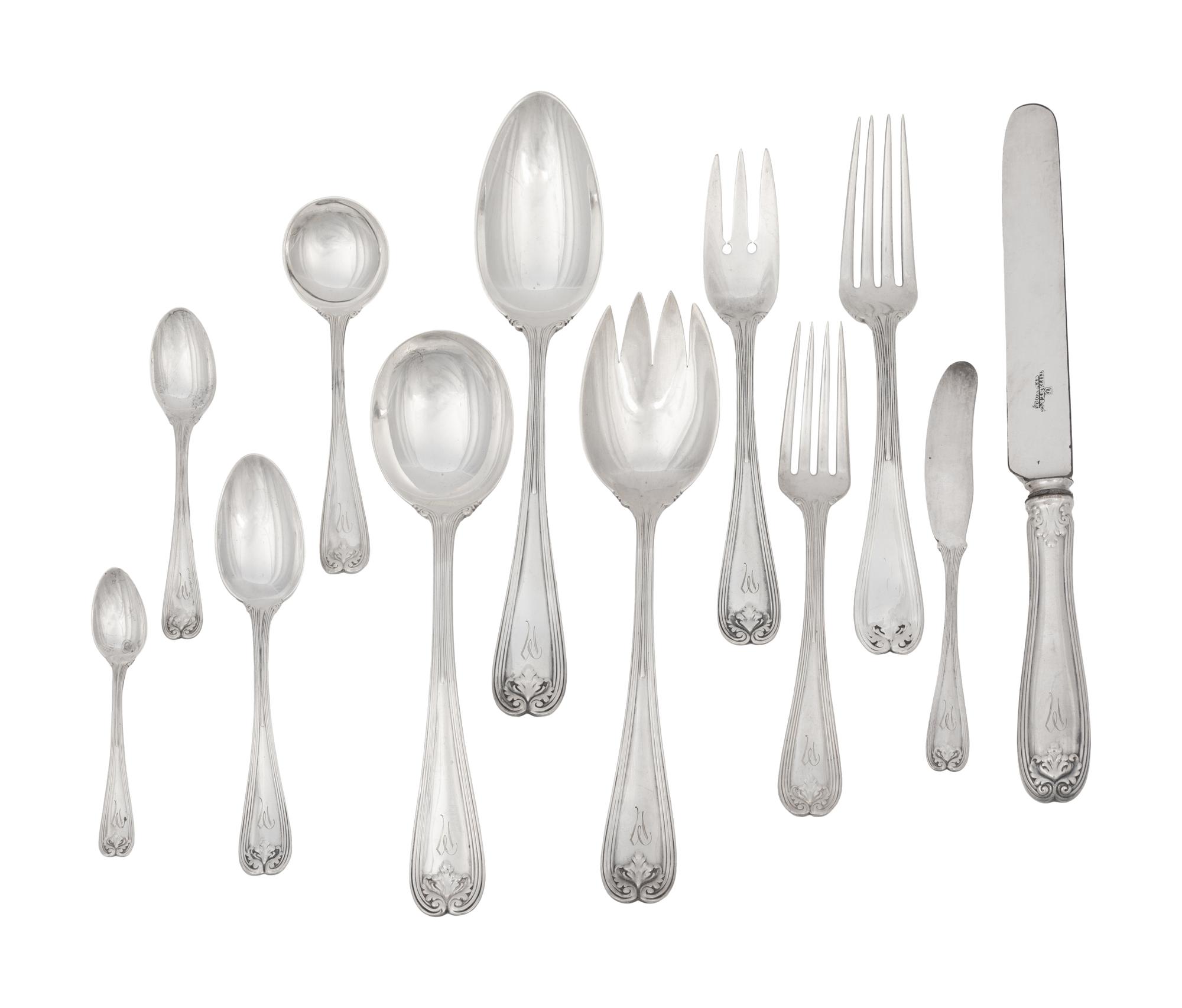 A Tiffany and Co. Silver Flatware Service