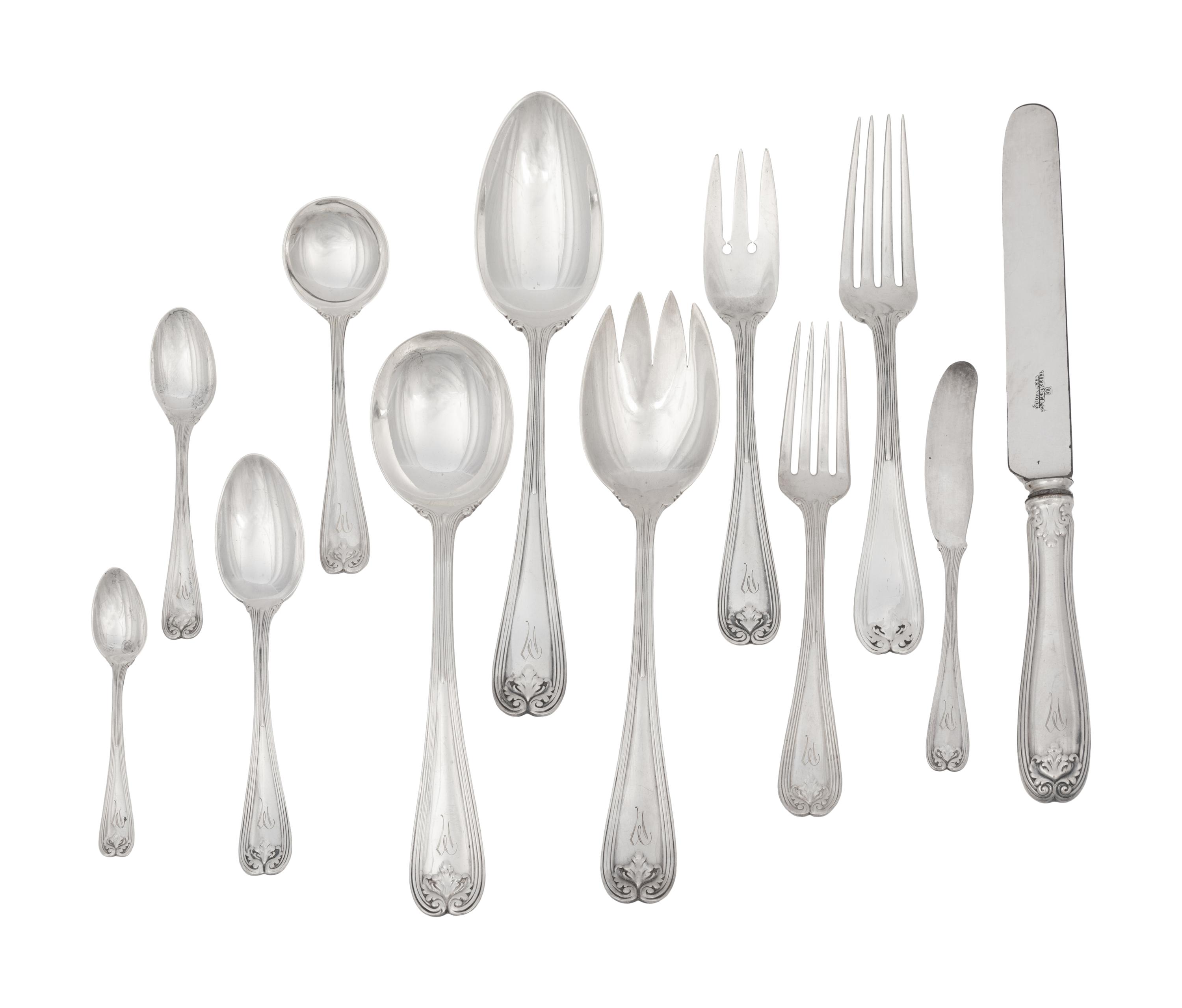 A Tiffany and Co. Silver Flatware Service