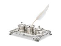 A George III Silver Ink Stand