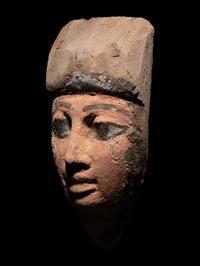An Egyptian Wood Mummy Mask
